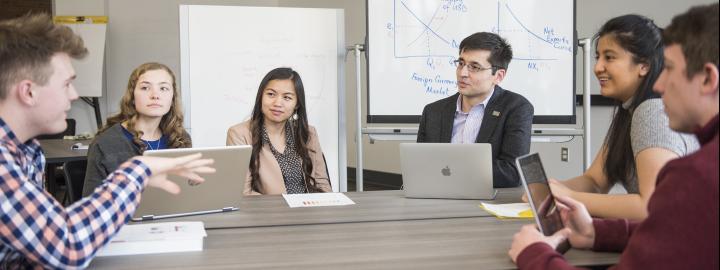 Dr. Adilov with DSB students
