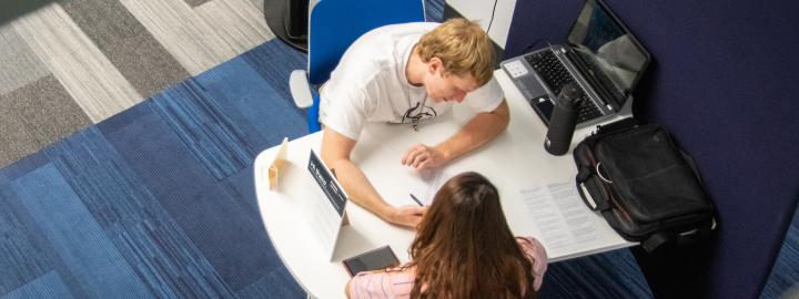 Students in the Writing Center