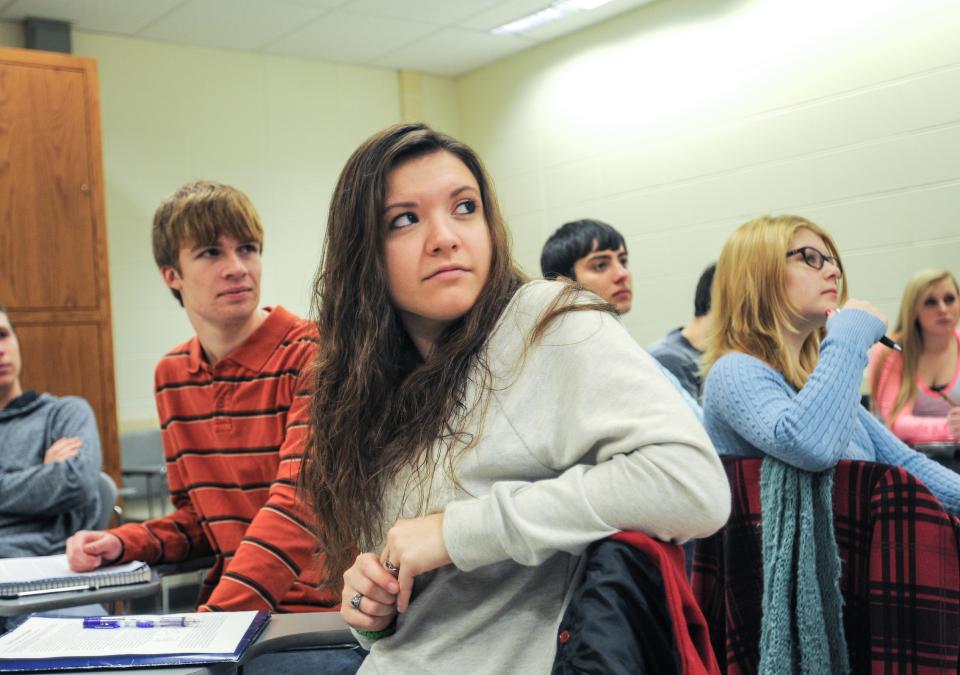 Students in class