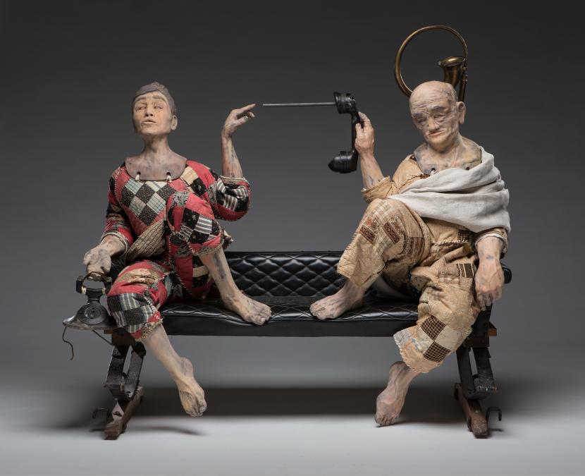 sculpture of two figures