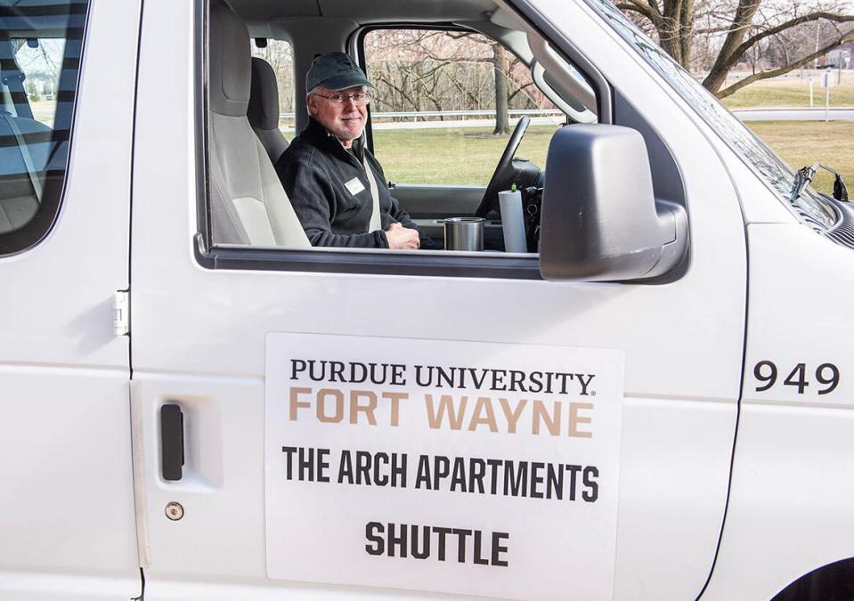 PFW shuttle van