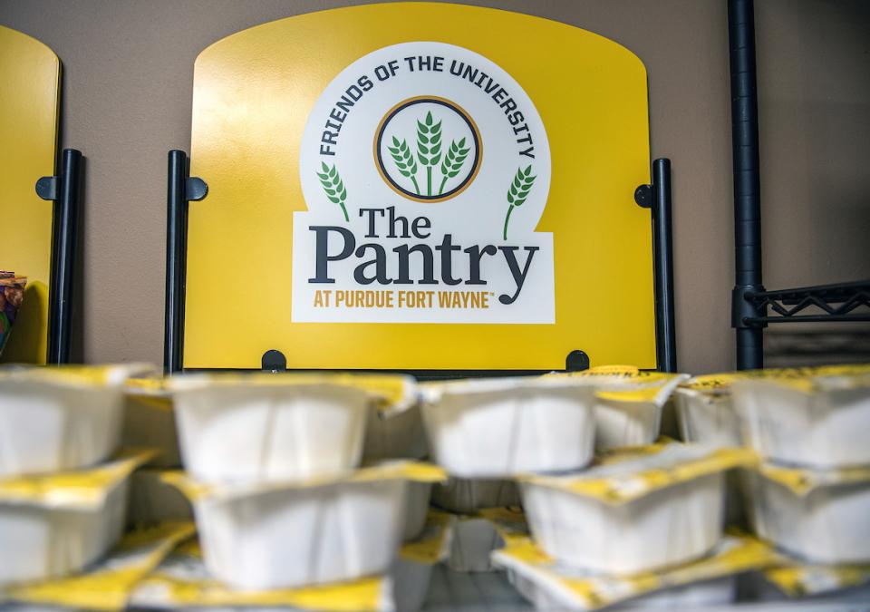 Sign for The FRIENDS of the University Pantry at Purdue Fort Wayne.