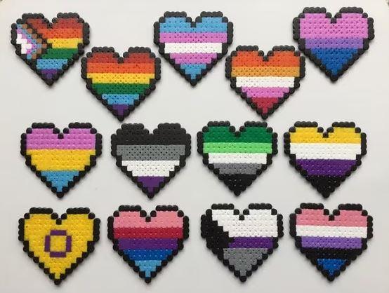 Pearler Bead Hearts