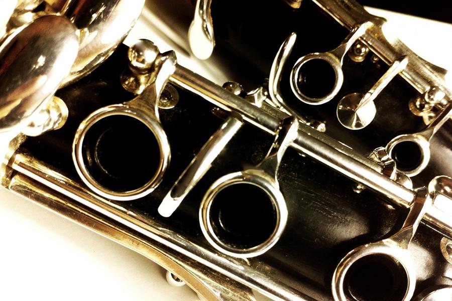 up close view of clarinet