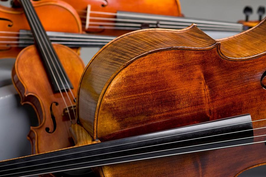 close up of string instruments