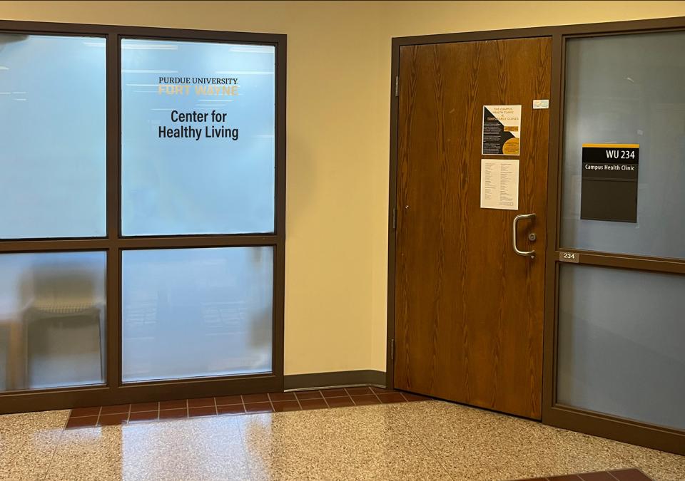 Entrance to the health clinic