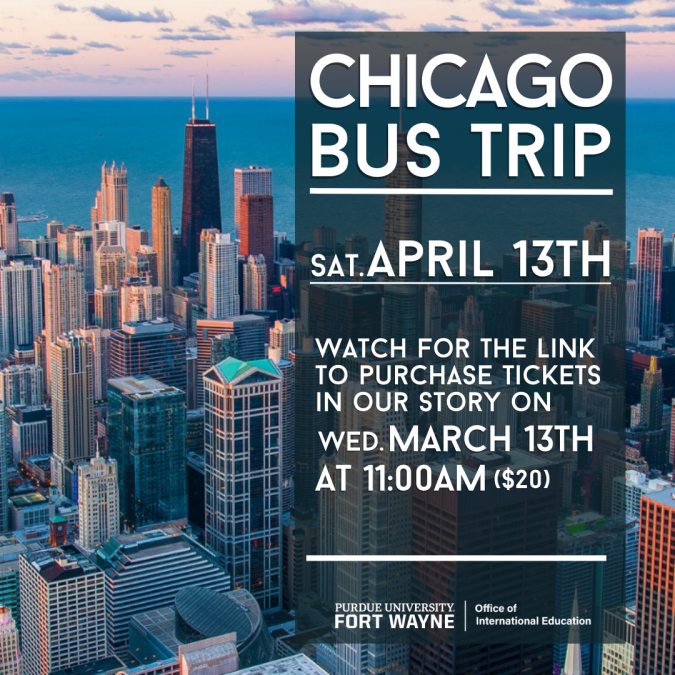 Chicago Bus Trip Flyer