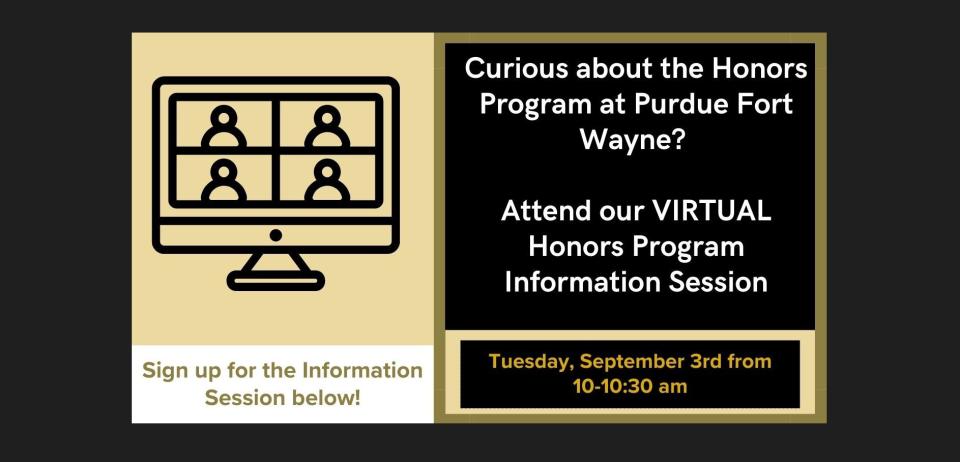Attend the Honors Virtual information session!
