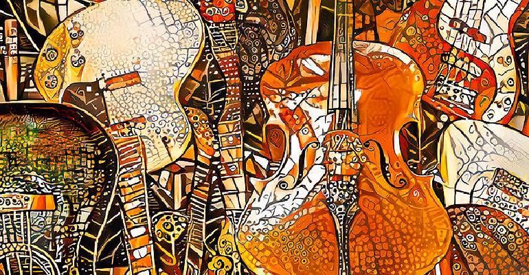 guitars and cellos