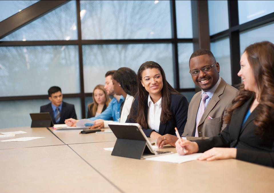 People in a meeting