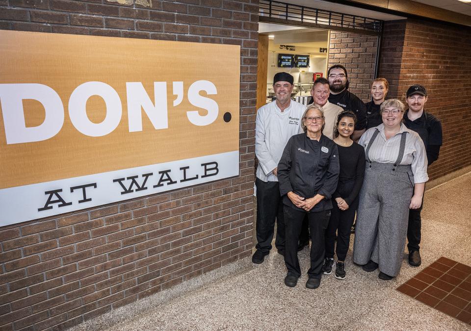 Fresh Ideas staff at the entrance to Don's at Walb