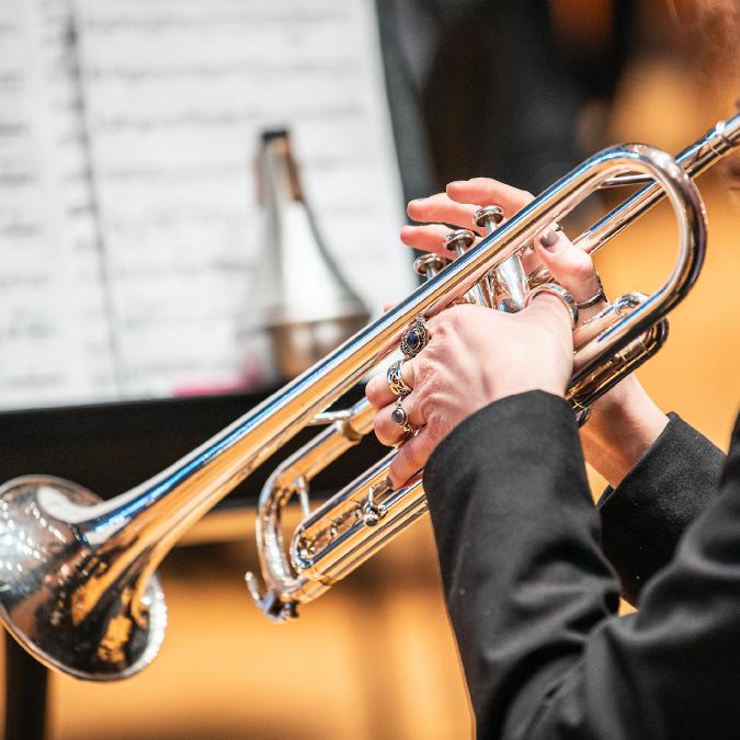 zoomed in trumpet