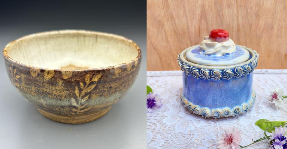 pottery made my college students