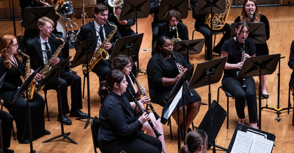 band performing music