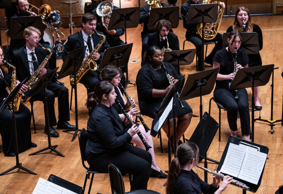 band performing music