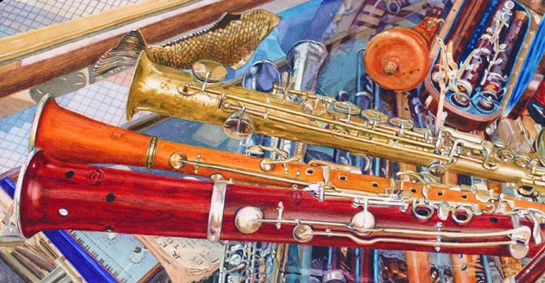 conglomerate of woodwind instruments