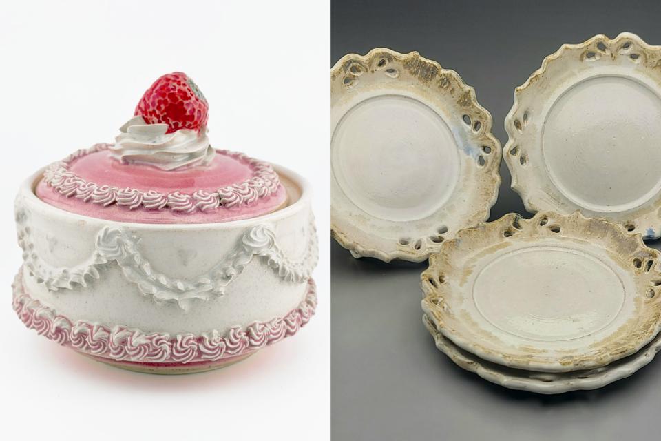 pottery made my college students