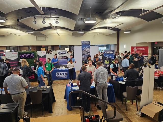students in attendance for career fair