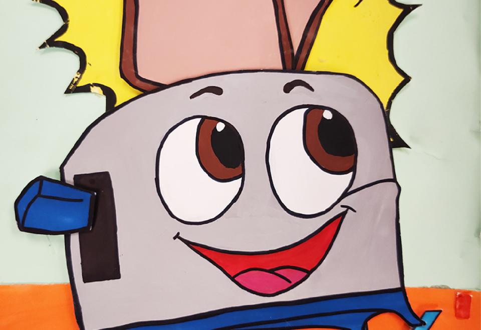 drawing of a toaster