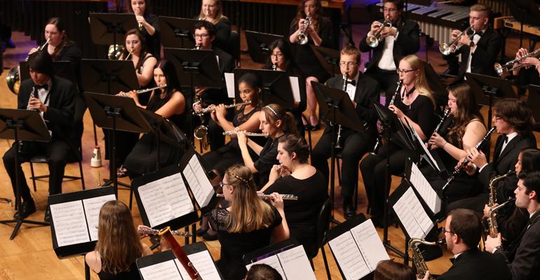 band performing music