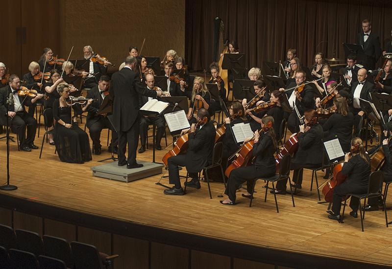 orchestra performing
