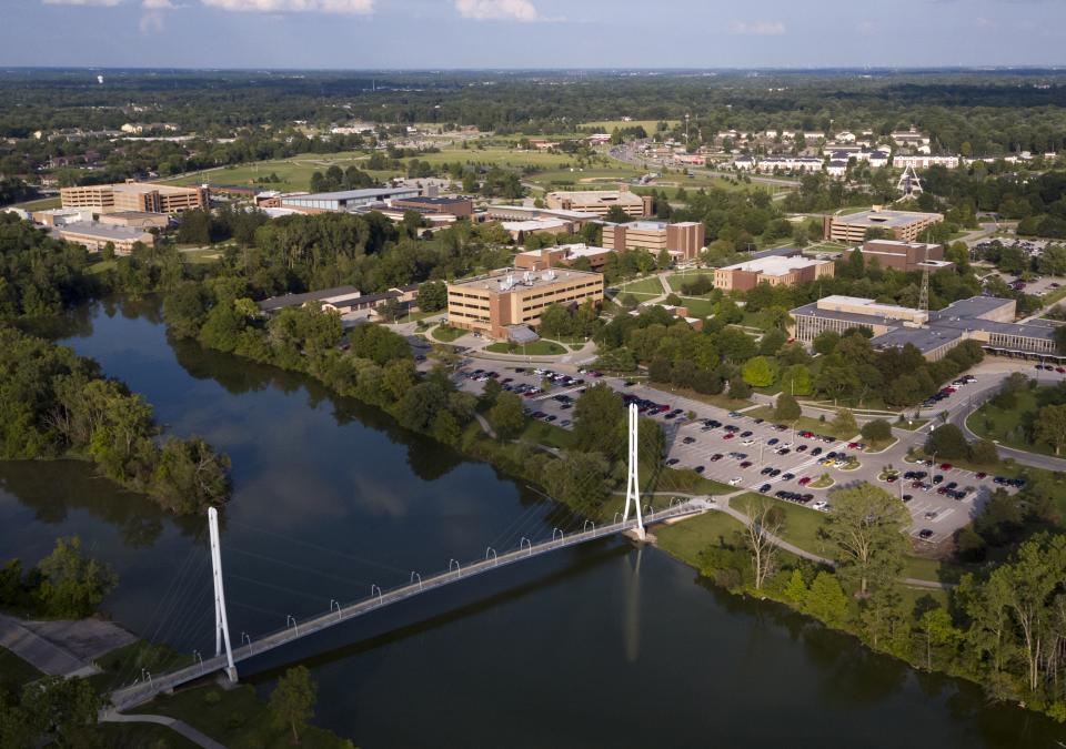 Aerial view of the main campus.