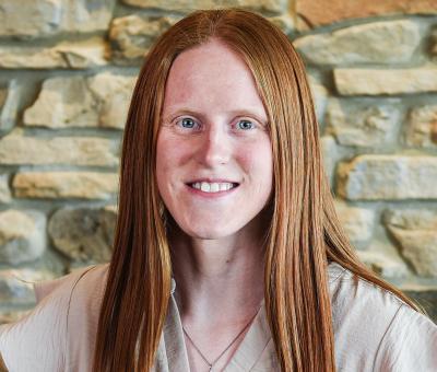 Portrait of Rebekah Landstoffer.