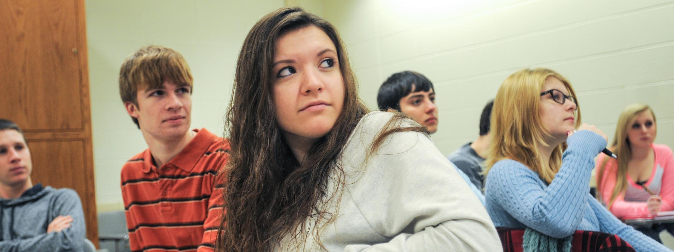 Students in class