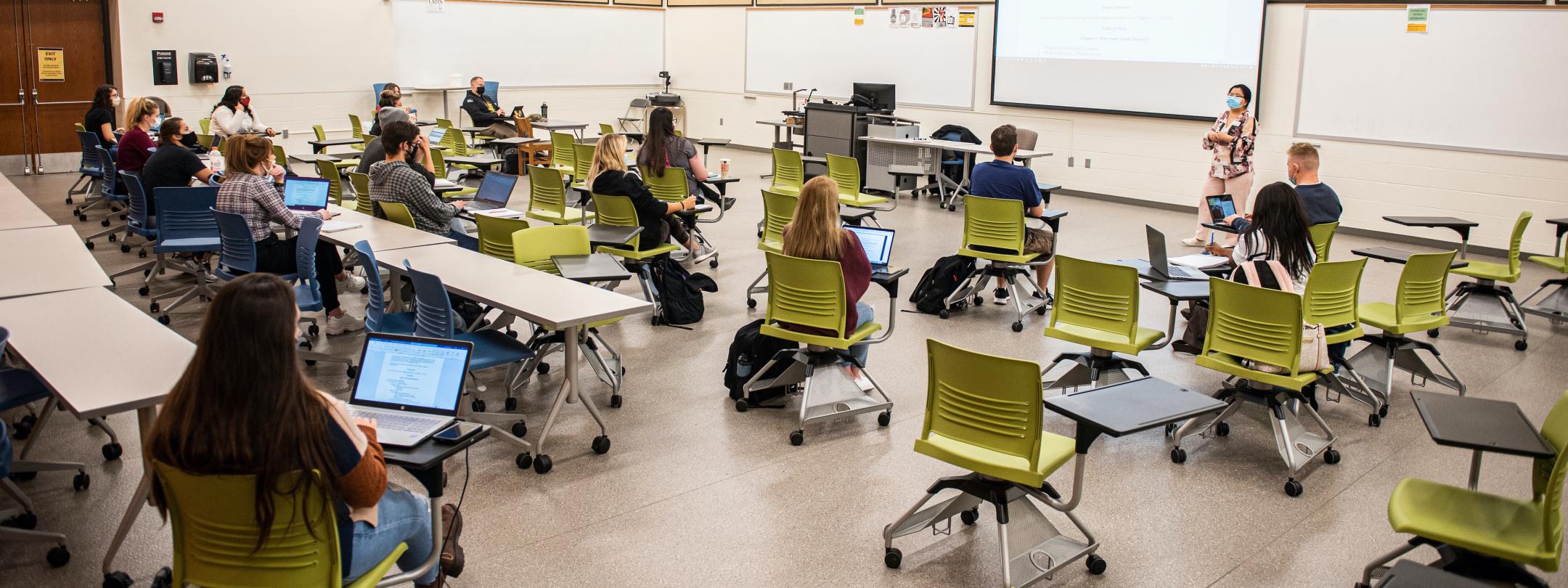 Students in a public admin class.