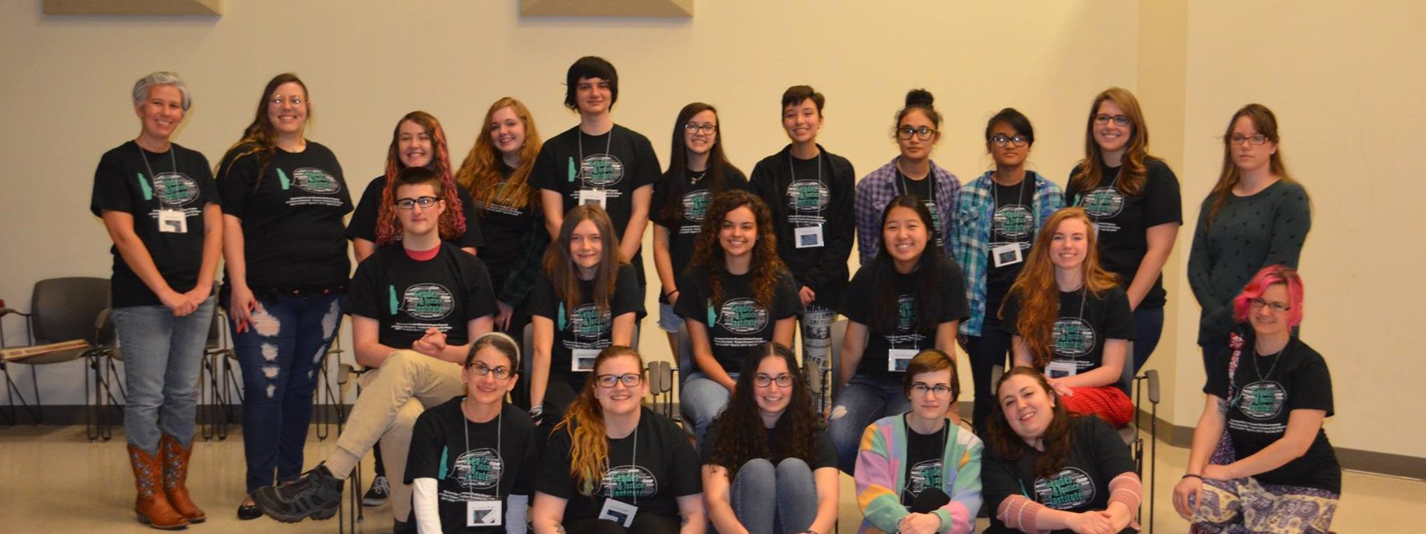 Students at event