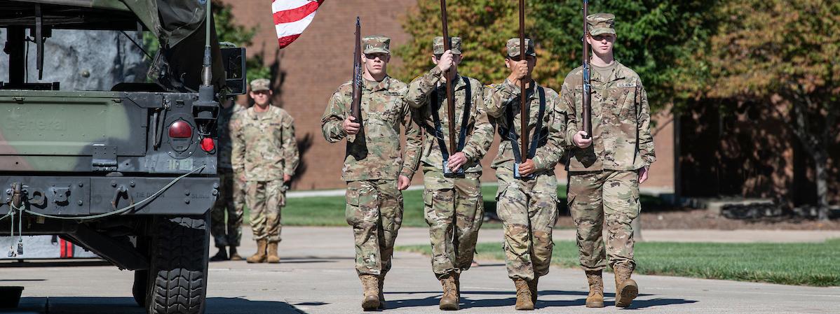 ROTC color guard