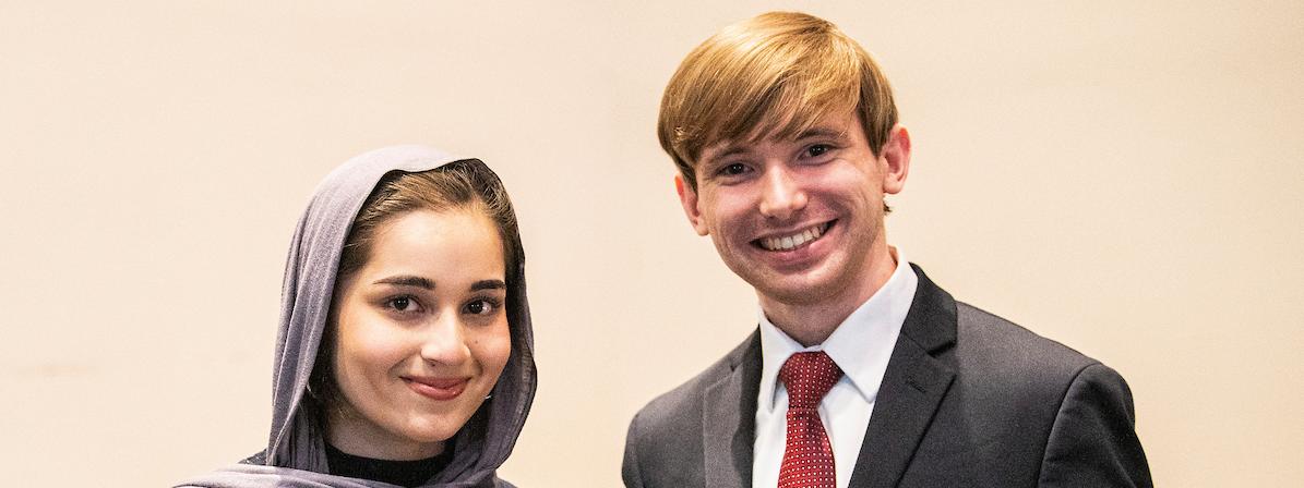 Students at top 50 event