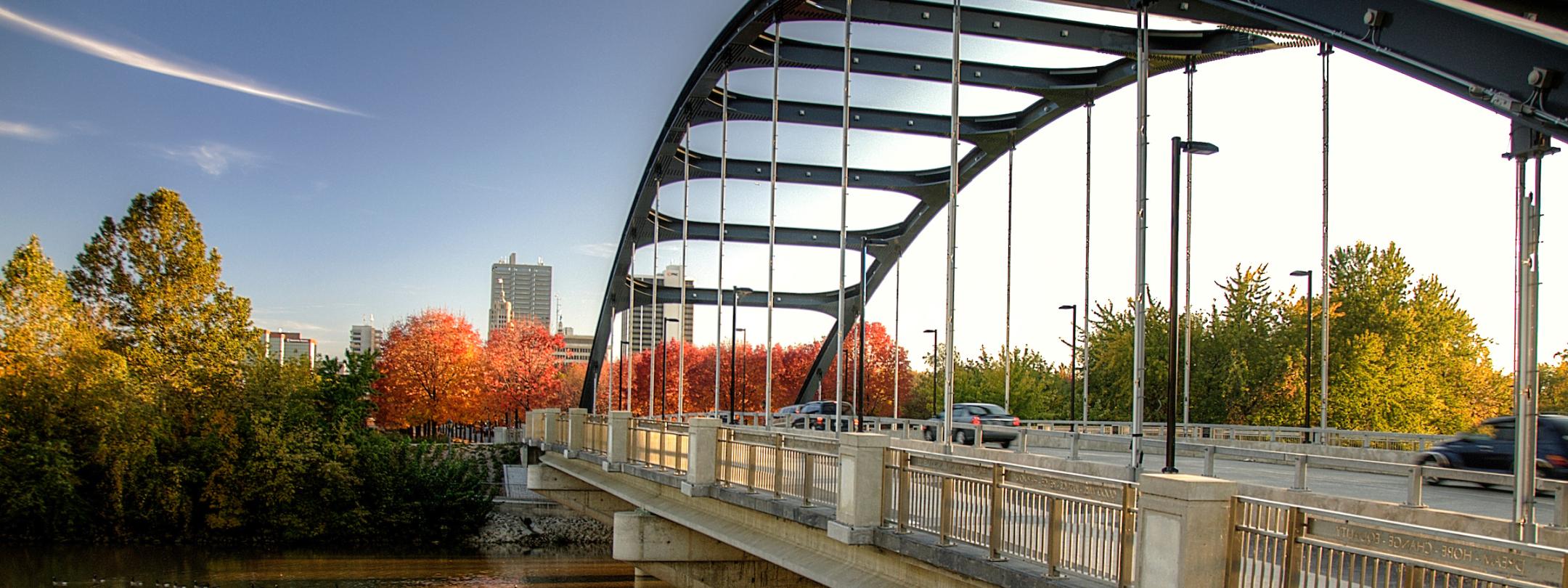 View of MLK bridge
