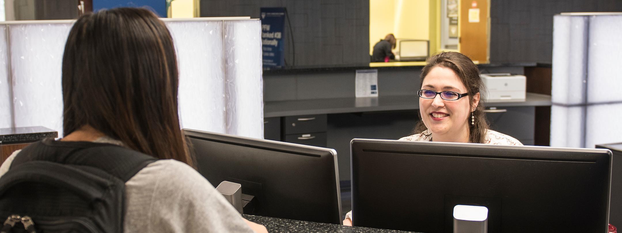 Registrar desk