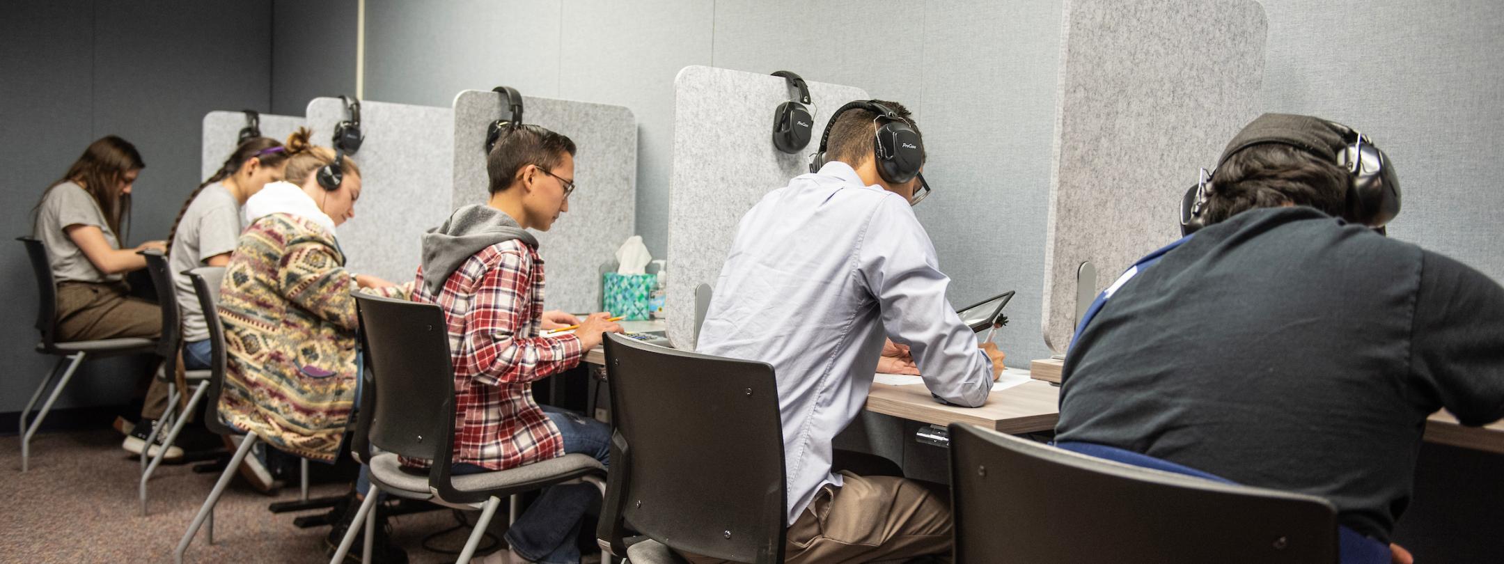 Students in the disability access center