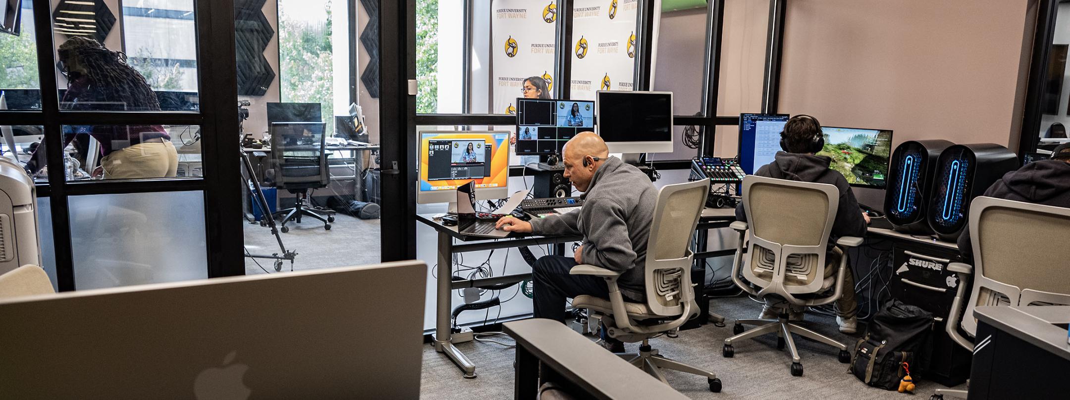 Working in the TechHub.