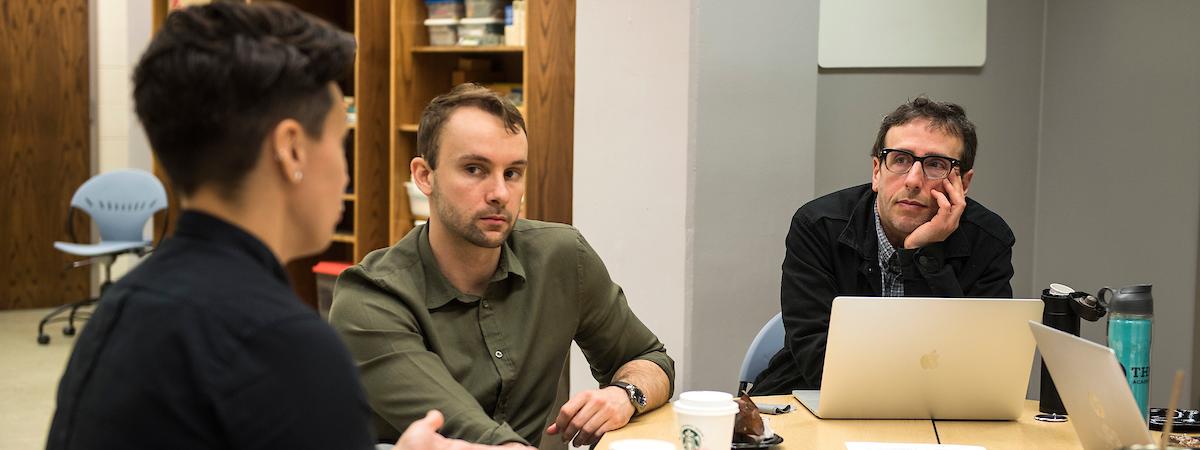 Professor Carr holds a Holocaust workshop.