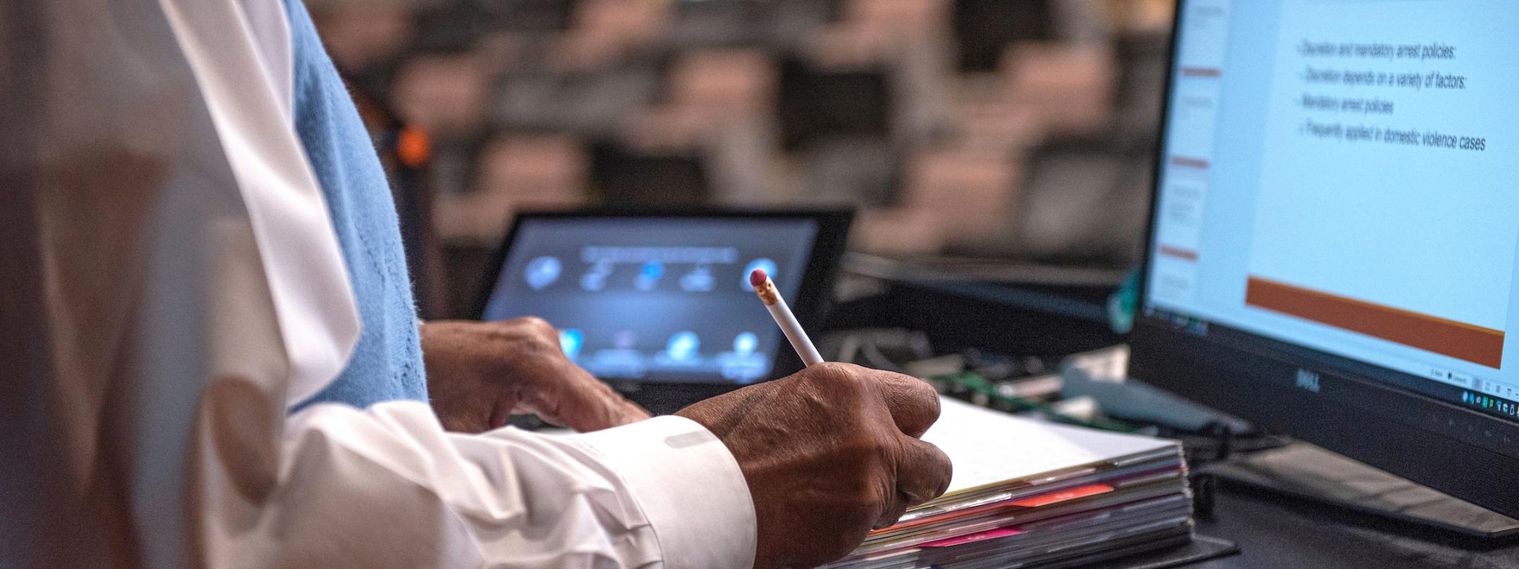 Criminal justice lecture.