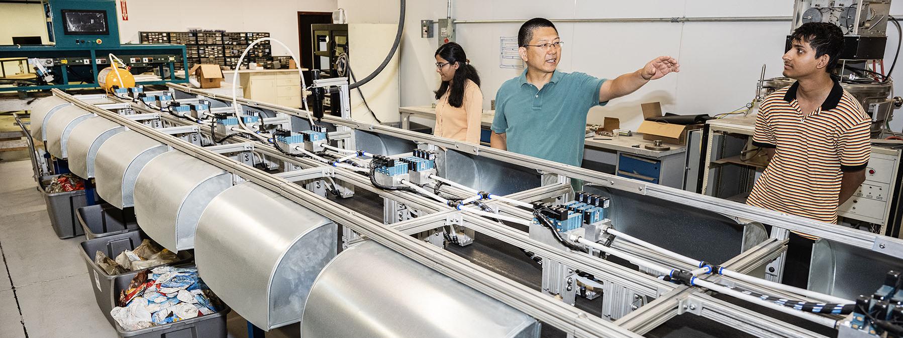 The machine utilizes artificial intelligence to sort a variety of recyclable plastic bottles for conversion into chemical and other usable materials.