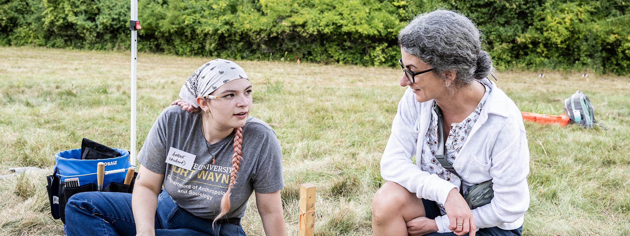 Dean Badia at an Anthropology dig