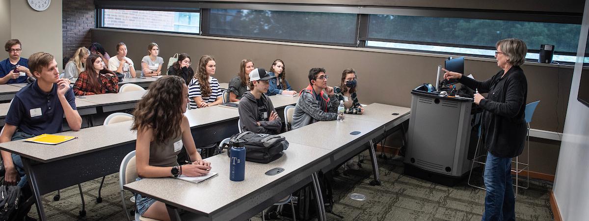 Students in class