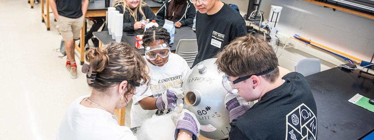 Students in Science camp