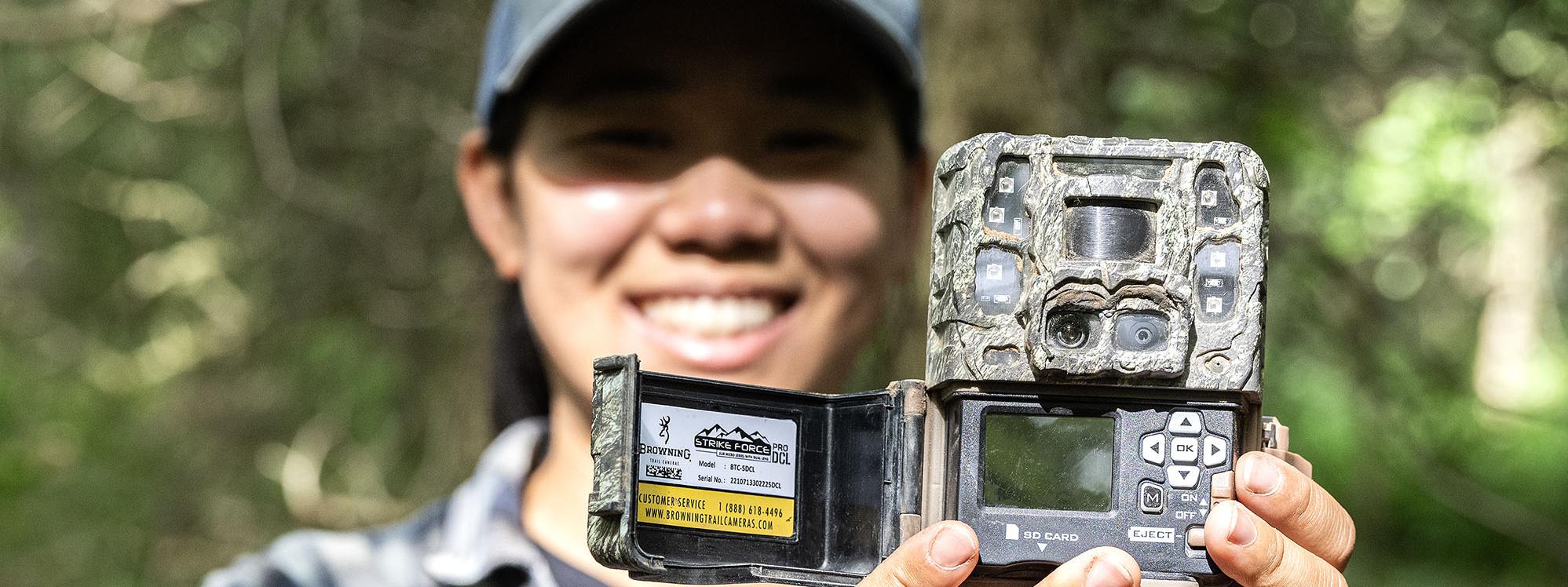 Lauren Lee holding a camera
