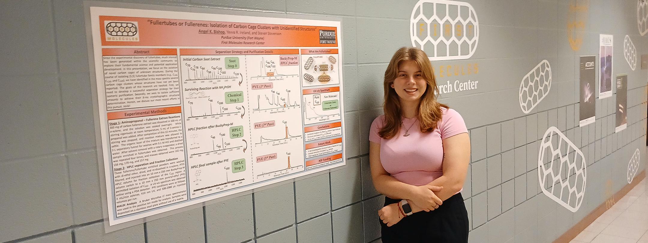 Angel Bishop and her prize-winning poster