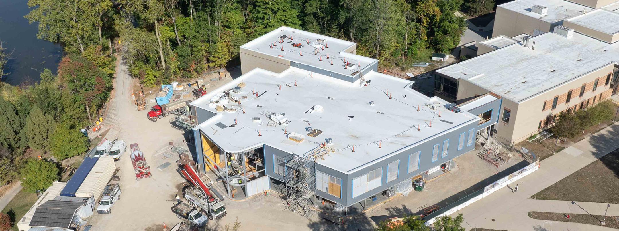 Aerial view of the Surack-Sweetwater Music Industry Building