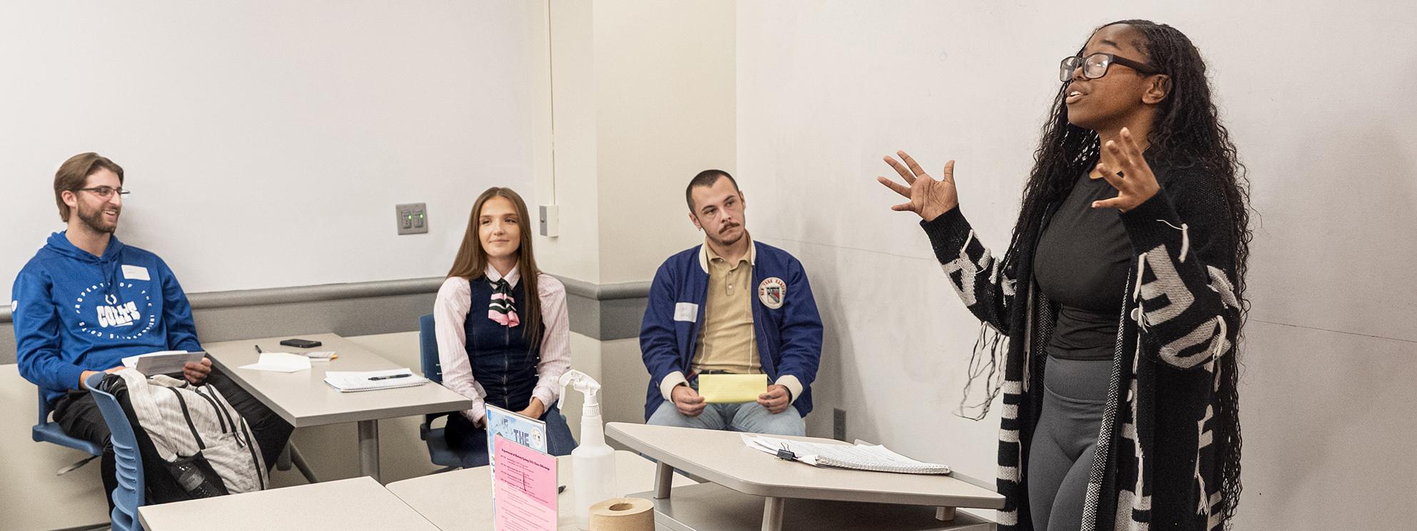Students in class