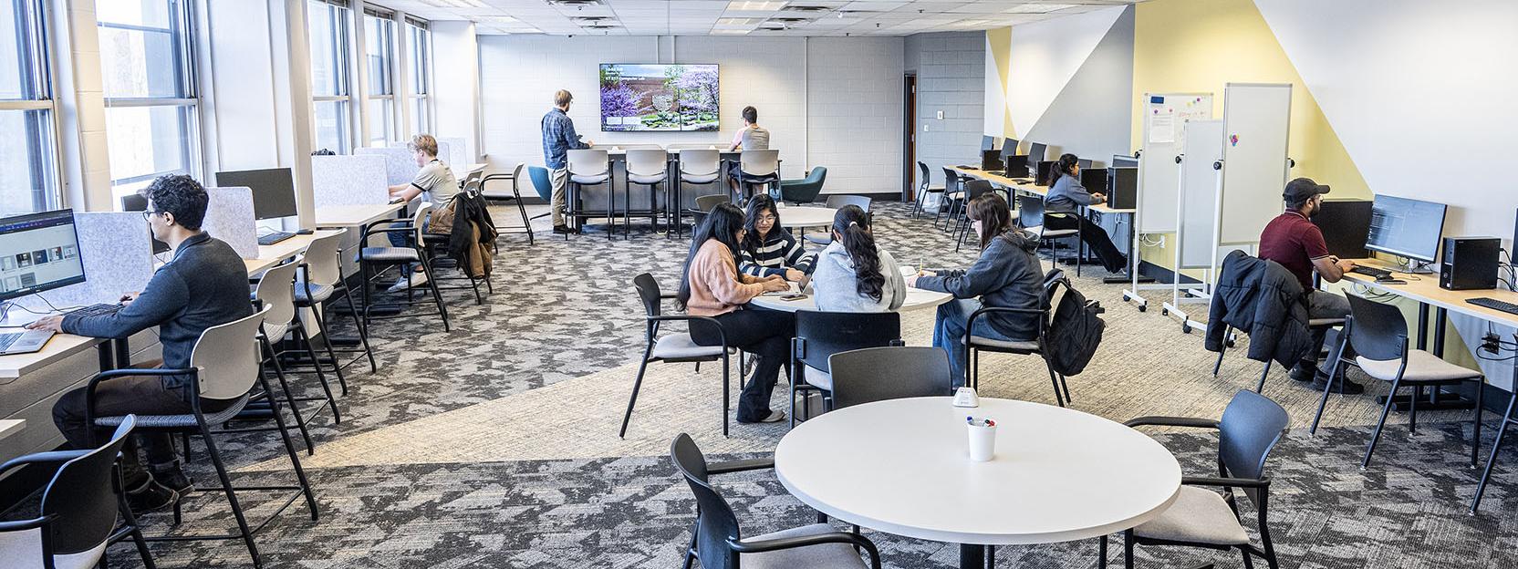 Refurbished computer lab in Kettler Hall