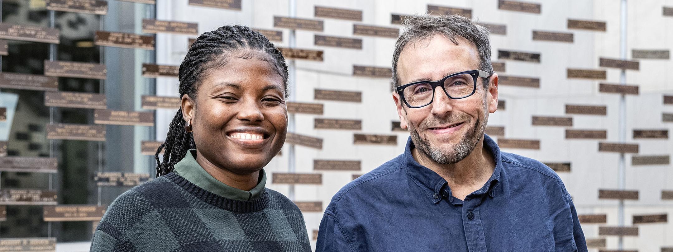 Zainab Gidado and Steve Carr