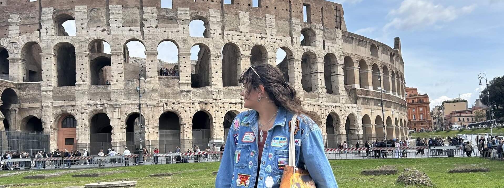 Lilian Frank is at the Coliseum in Rome