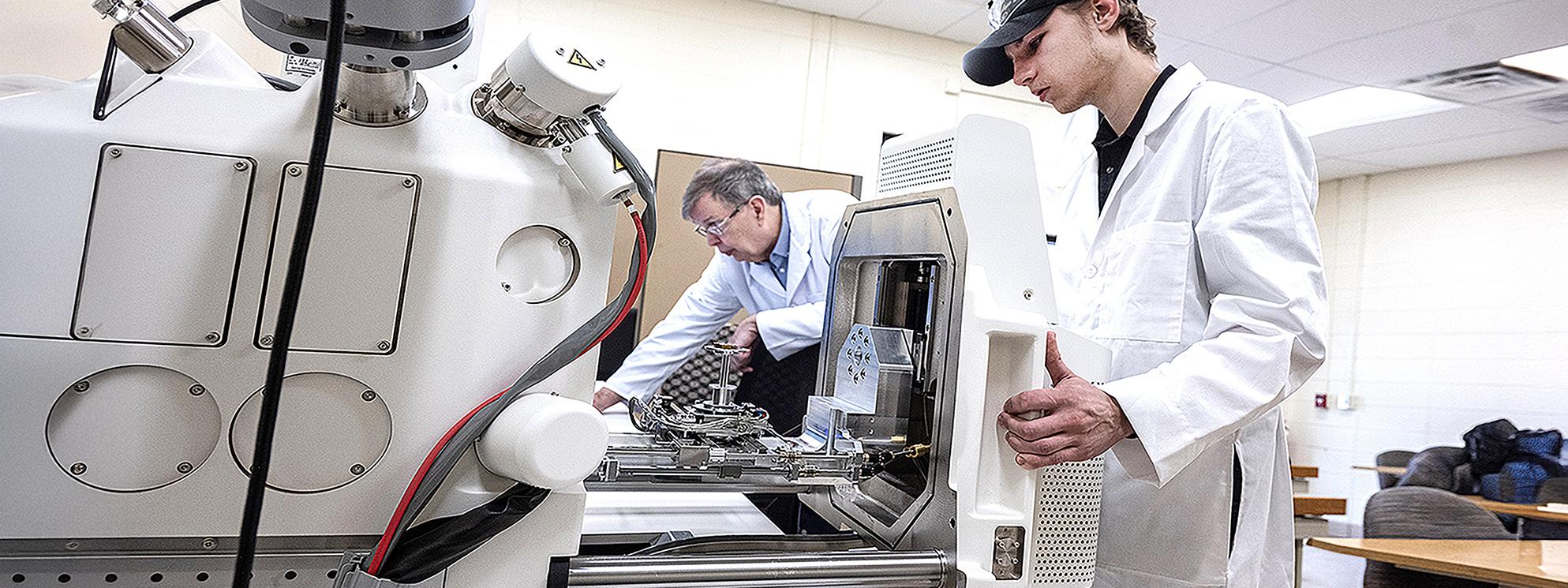 Student and instructor operating machine